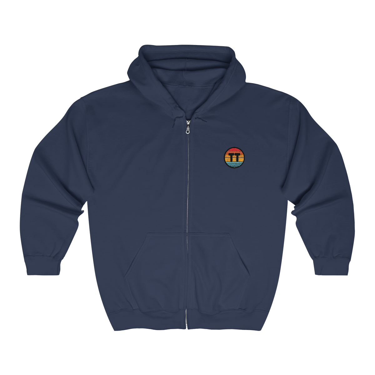 TransTape DISCREET Zip Hooded Logo Sweatshirt